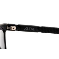 Óculos de Sol Masculino Alok Tech in Style Quadrado Polígonos Preto OC.CL.3325-0101.7