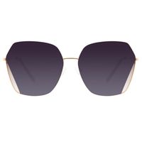 Óculos de Sol Feminino Alok Tech in Style Quadrado Dourado Banhado a Ouro OC.MT.3107-2021.1