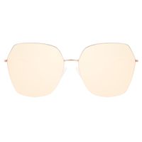Óculos de Sol Feminino Alok Tech in Style Quadrado Rosé Banhado a Ouro OC.MT.3107-2395.1