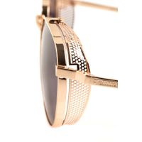 Óculos de Sol Unissex Alok Tech In Style Redondo Dourado OC.MT.3109-2021.5