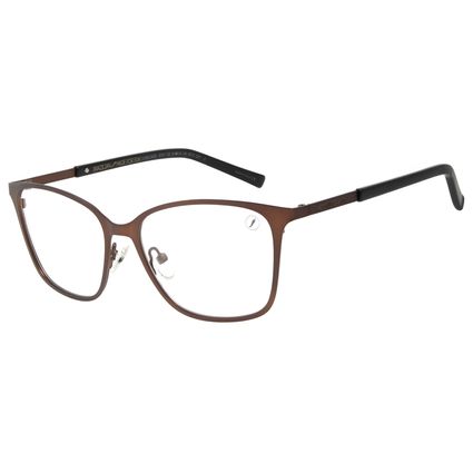 Armação Para Óculos de Grau Feminino Chilli Beans Multi 2 Em 1 Marrom Escuro LV.MU.0554-5747.2