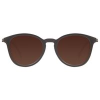 Óculos de Sol Masculino Alok Tech in Style Redondo Flap Degradê Marrom  OC.CL.3304-5702.1
