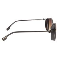 Óculos de Sol Masculino Alok Tech in Style Redondo Flap Degradê Marrom  OC.CL.3304-5702.3