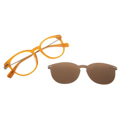 Armação Para Óculos de Grau Masculino Chilli Beans Multi Polarizado Amarelo LV.MU.0556-0209