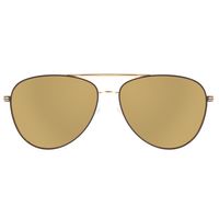 Óculos de Sol Unissex Aviador Chilli Beans Polarizado Metal Fosco Dourado OC.MT.3080-2121.1