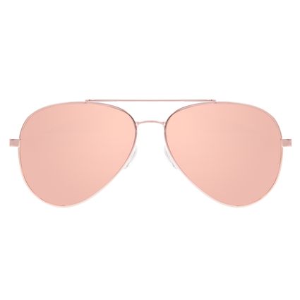 Óculos de Sol Unissex Chilli Beans Aviador Flap Metal Rosé OC.MT.3134-9595.1