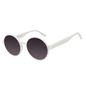 Óculos de Sol Feminino Eco Tecido Celular Redondo Branco OC.CL.3276-2019