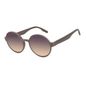 Óculos de Sol Feminino Eco Tecido Celular Redondo Marrom OC.CL.3276-2102