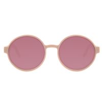Óculos de Sol Feminino Eco Tecido Celular Redondo Rosa OC.CL.3276-8181.1