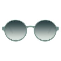 Óculos de Sol Feminino Eco Tecido Celular Redondo Verde Claro OC.CL.3276-8245.1