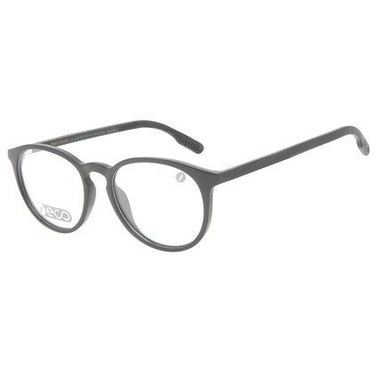 Armação Para Óculos de Grau Masculino Eco Redondo Preto LV.IJ.0195-0101