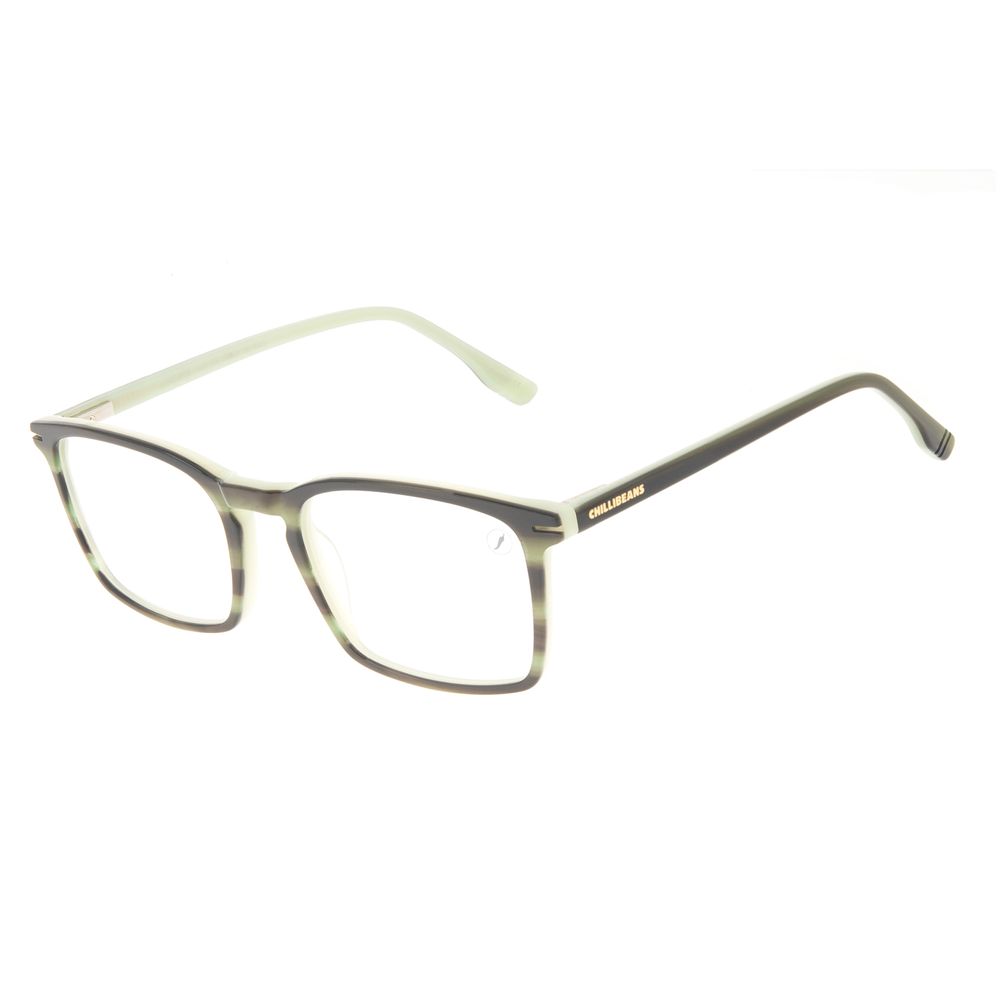 Armação Para Óculos de Grau Masculino Chilli Beans Quadrado Casual AC Verde LV.AC.0708-1515