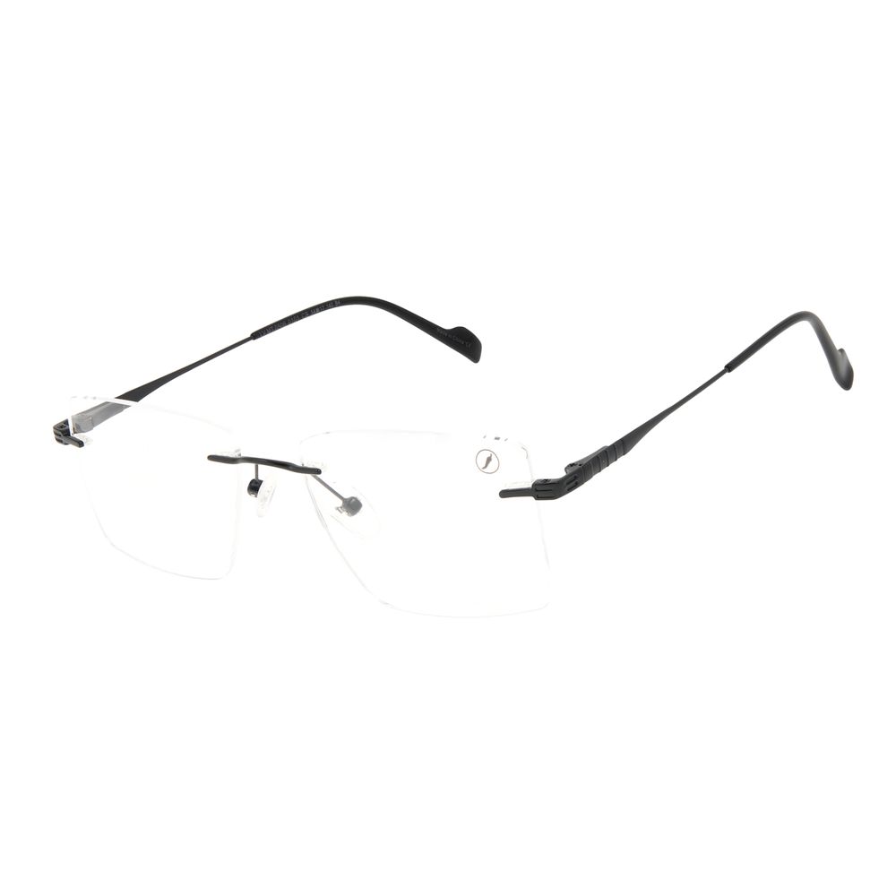 Armação Para Óculos de Grau Feminino Chilli Beans 3 Peças MT Fosco Preto LV.MT.0506-0101