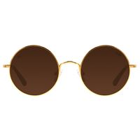 Óculos de Sol Unissex Harry Potter Redondo Dourado Banhado a Ouro OC.MT.3167-0221.1