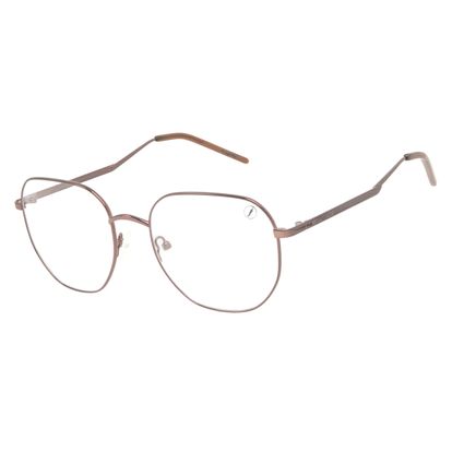 Armação Para Óculos de Grau Feminino Chilli Beans Quadrado Fashion Marrom LV.MT.0550-0202