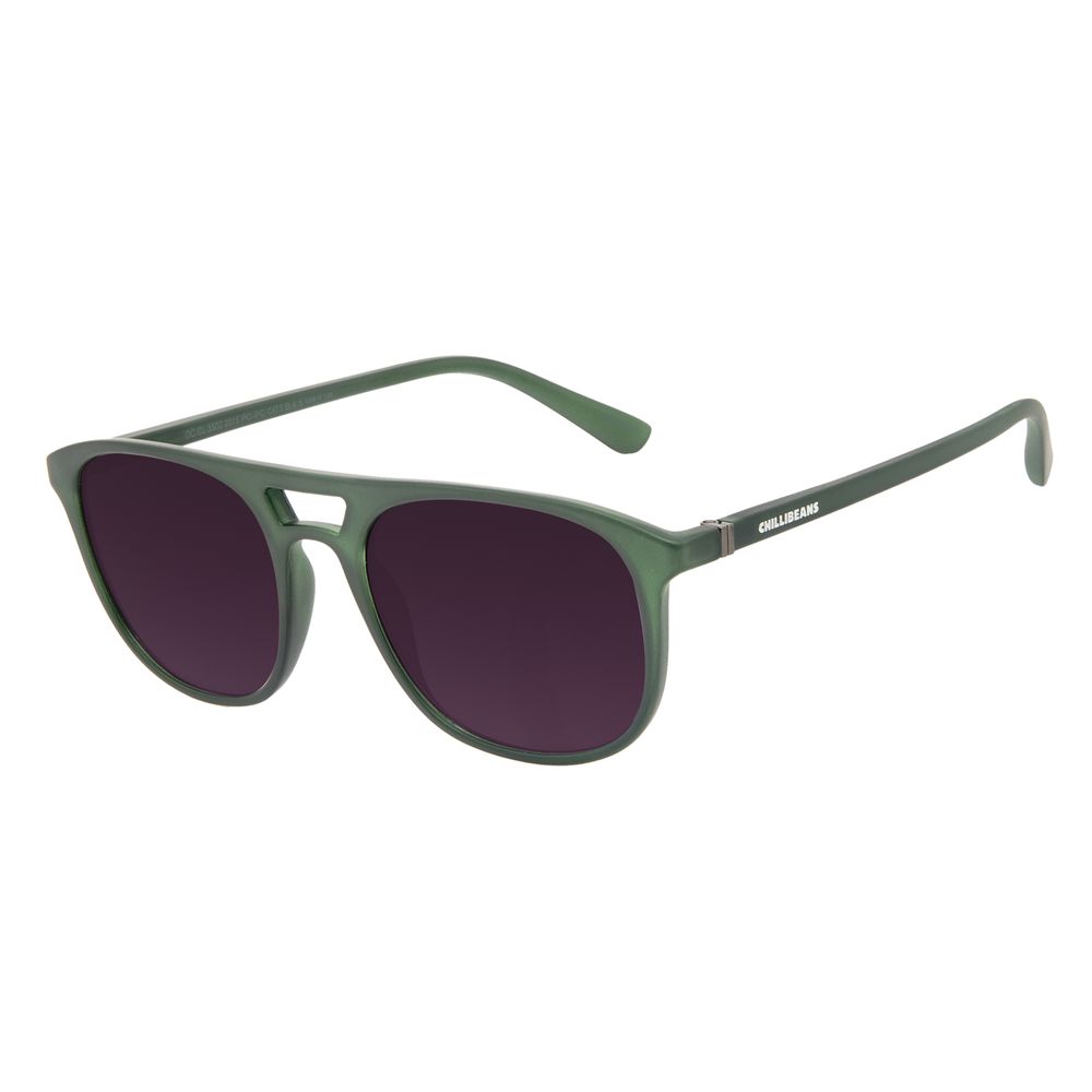 Óculos de Sol Masculino Chilli Beans Bossa Nova Urban Verde OC.CL.3502-2015