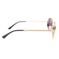 Óculos de Sol Unissex Alok Tech in Style Redondo Flap Dourado OC.MT.3169-8321.3