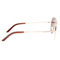 Óculos de Sol Unissex Chilli Beans Aviador Metal Fosco Dourado OC.MT.3186-0021.3