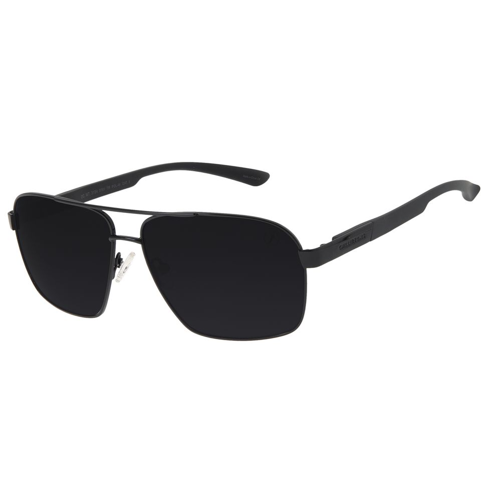 Óculos de Sol Masculino Chilli Beans Executivo Polarizado Preto OC.MT.3194-0101