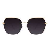 Óculos de Sol Feminino Chilli Beans Fashion Quadrado Dourado OC.MT.3156-2021.1