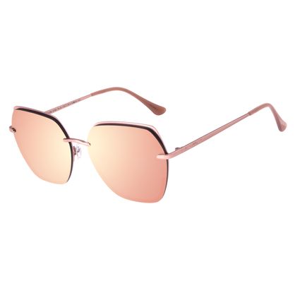 Óculos de Sol Feminino Chilli Beans Fashion Quadrado Rosé OC.MT.3156-5795