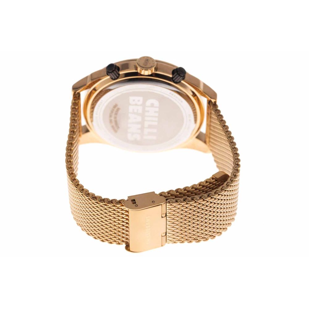 Relógio Analógico Masculino Chilli Beans Las Vegas Metal Dourado RE.MT