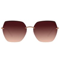 Óculos de Sol Feminino Chilli Beans Fashion Quadrado Degradê Marrom OC.MT.3156-5702.1