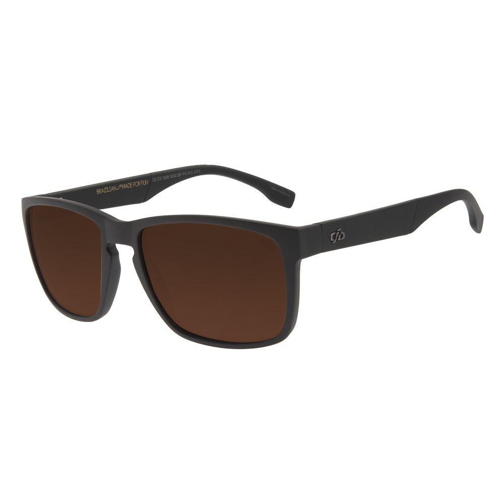 Óculos de Sol Masculino Chilli Beans New Sport P1 Fosco Marrom OC.ES.1292-0202