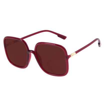Óculos de Sol Feminino Chilli Beans Max Quadrado 70's Vinho OC.CL.3444-0217