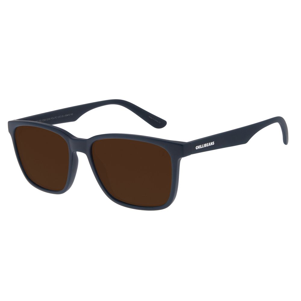 Óculos de Sol Masculino Chilli Beans Sport Casual Azul Polarizado OC.ES.1298-0208