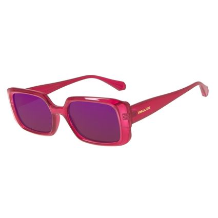 Óculos de Sol Feminino Chilli Hits Quadrado Cristal Rosa OC.CL.3528-1313
