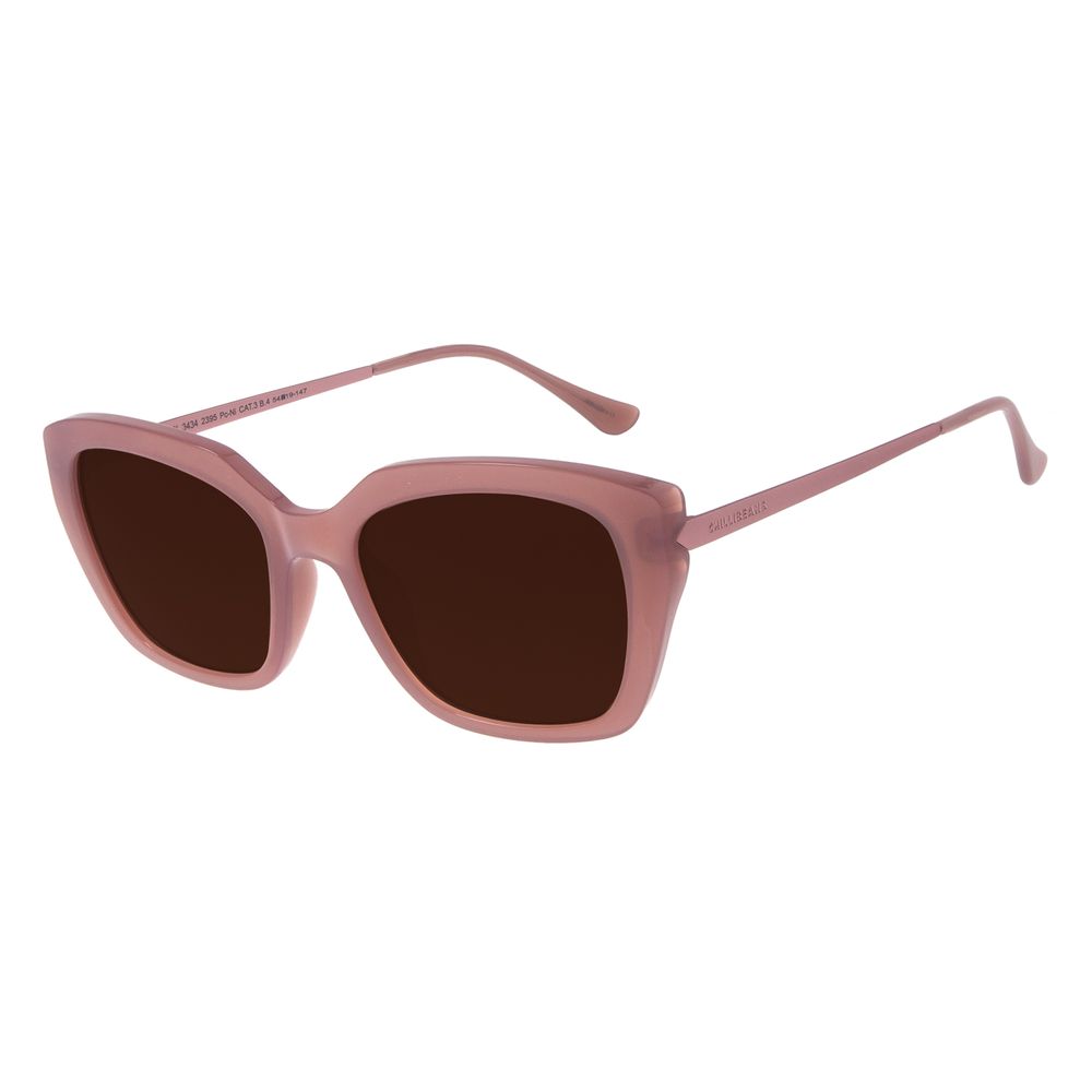 Óculos de Sol Feminino Chilli Beans Quadrado Brilho Rosé OC.CL.3434-2395