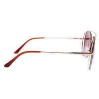 Óculos de Sol Unissex Chilli Beans Aviador Clássico Flap Dourado OC.MT.3249-2121.3
