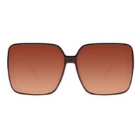Óculos de Sol Feminino Chilli Beans Quadrado Degradê Marrom OC.CL.3506-5716.1