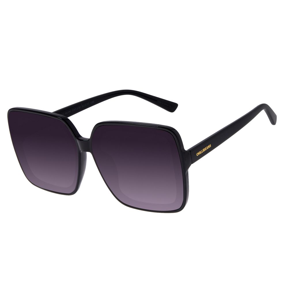 Óculos de Sol Feminino Chilli Beans Quadrado Degradê Preto OC.CL.3506-2001