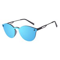 Óculos de Sol Unissex Alok Nature Tech Redondo Azul Espelhado OC.CL.3500-2201