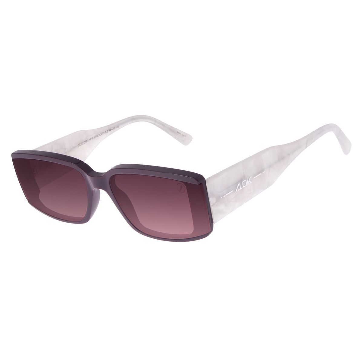 culos De Sol Feminino Alok Nature Tech Narrow Branco OC CL 3599 1419 culos-de-sol-feminino-alok-nature-tech-narrow-branco-oc-cl-3599-1419