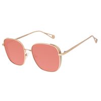 Óculos de Sol Feminino Chilli Beans Flap Quadrado Dourado OC.MT.3228-9521