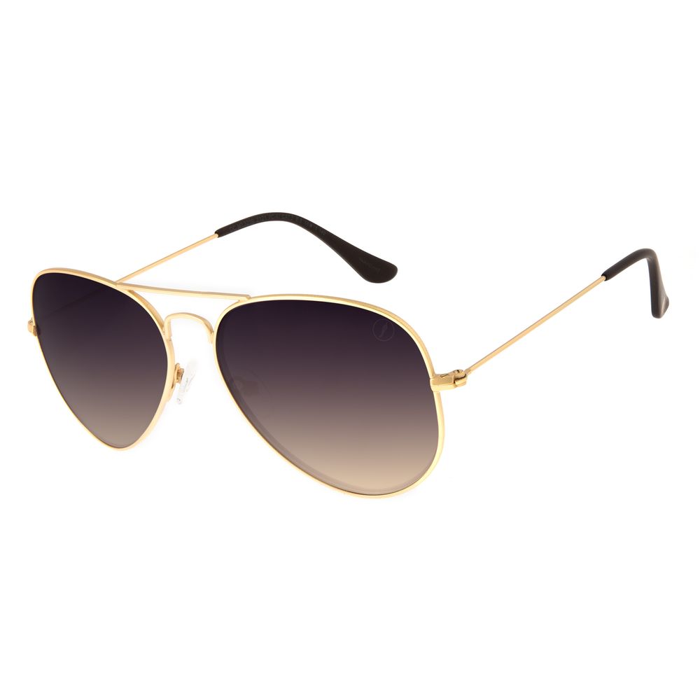 Óculos de Sol Unissex Chilli Beans Aviador Dourado OC.MT.3239-2121