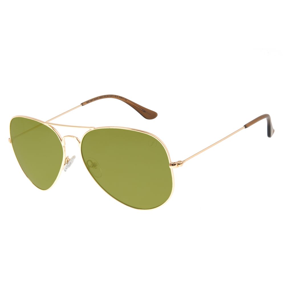 Óculos de Sol Unissex Chilli Beans Aviador Brilho Dourado OC.MT.3240-4521