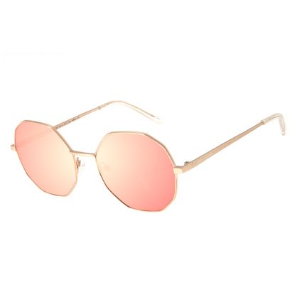 Óculos de Sol Feminino Chilli Beans Hexagonal Rosé OC.MT.3263-0795