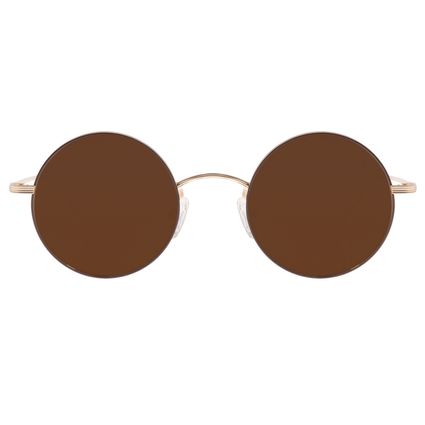 Óculos de Sol Unissex Chilli Beans Redondo Dourado OC.MT.3318-0221.1