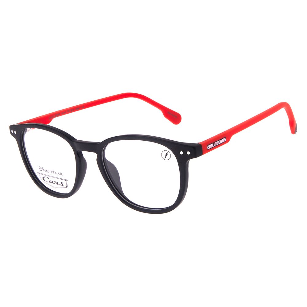 Armação Para Óculos de Grau Masculino Chilli Beans Disney Cars Vermelho LV.IJ.0238-0116
