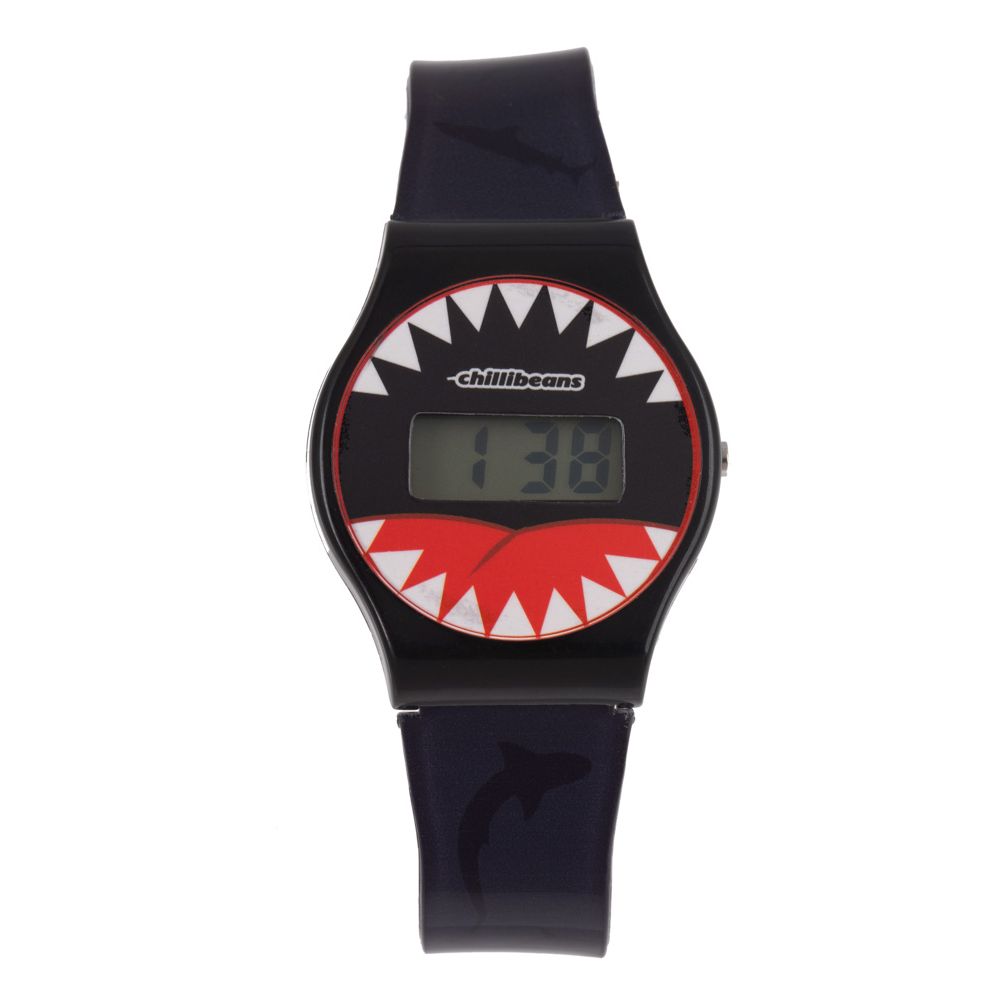 Relógio Digital Infantil Chilli Beans Shark Preto RE.FN.0011-0101