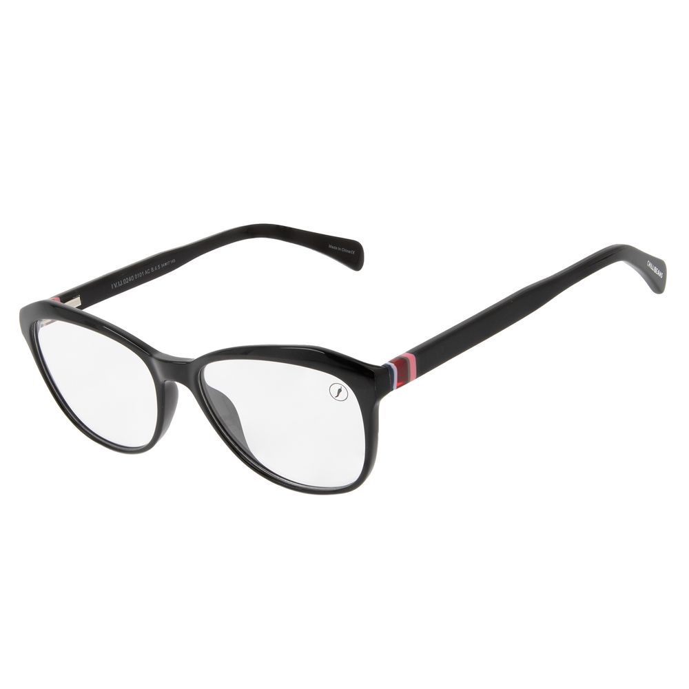 Armação Para Óculos de Grau Feminino Chilli Beans Cat Acetato Preto LV.IJ.0240-0101