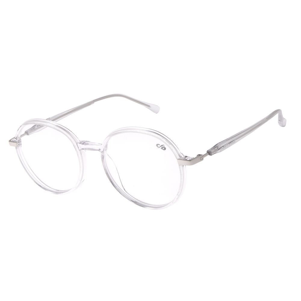 Armação Para Óculos de Grau Masculino Chilli Beans Redondo Transparente LV.IJ.0223-3607