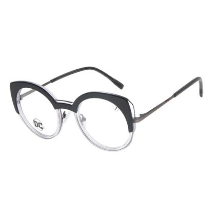 Armação Para Óculos de Grau Feminino DC Comics Harley Quinn Ônix LV.AC.0775-0122