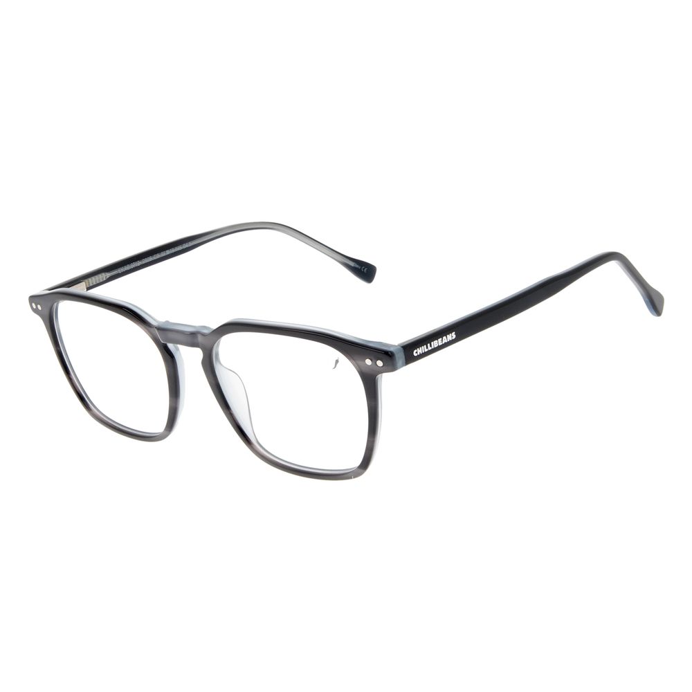 Armação Para Óculos de Grau Unissex Chilli Beans AC Quadrado Cinza Escuro LV.AC.0712-2828