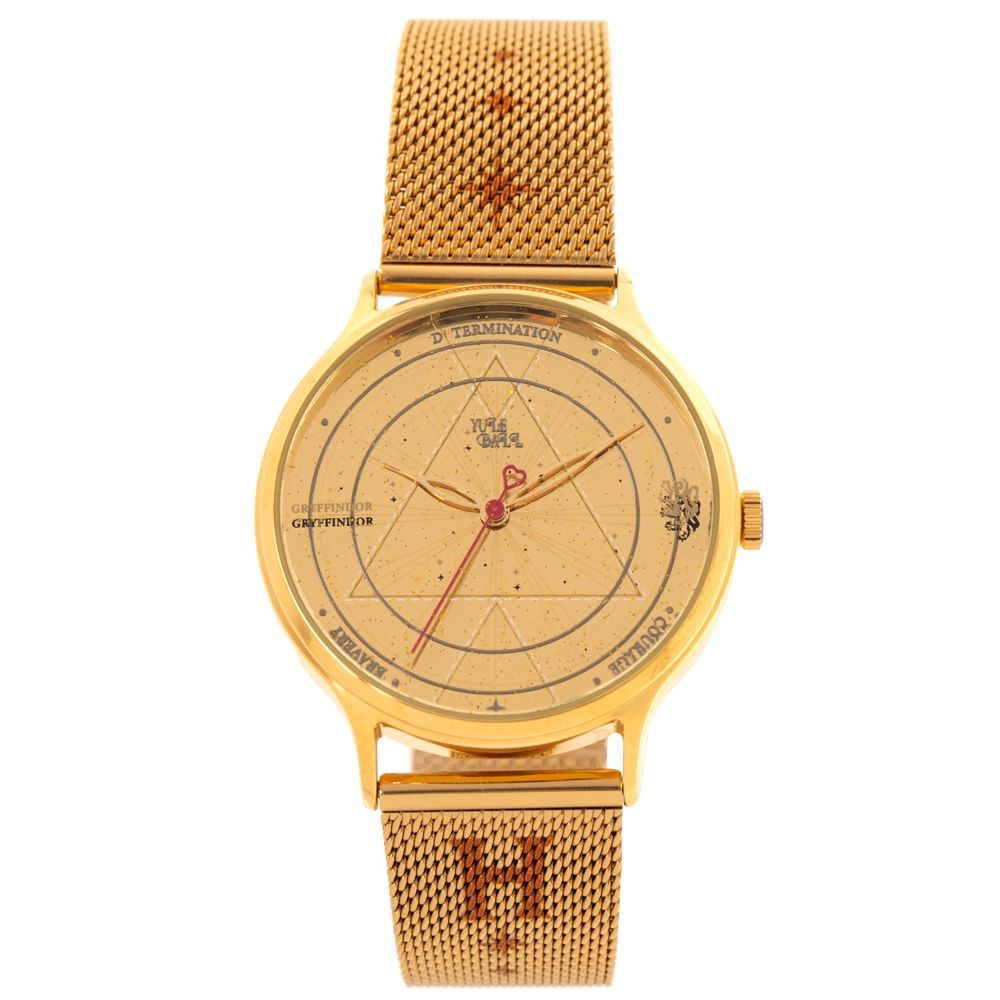 Relógio Analógico Feminino Harry Potter Yule Ball Gryffindor Dourado I RE.MT.1438.2121