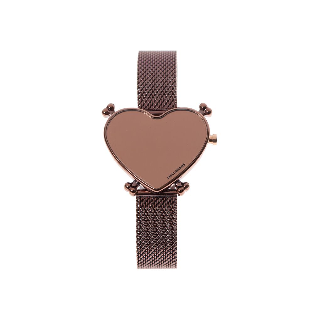 Relógio Digital Feminino Rock In Rio Emo Marrom RE.MT.1404-9502